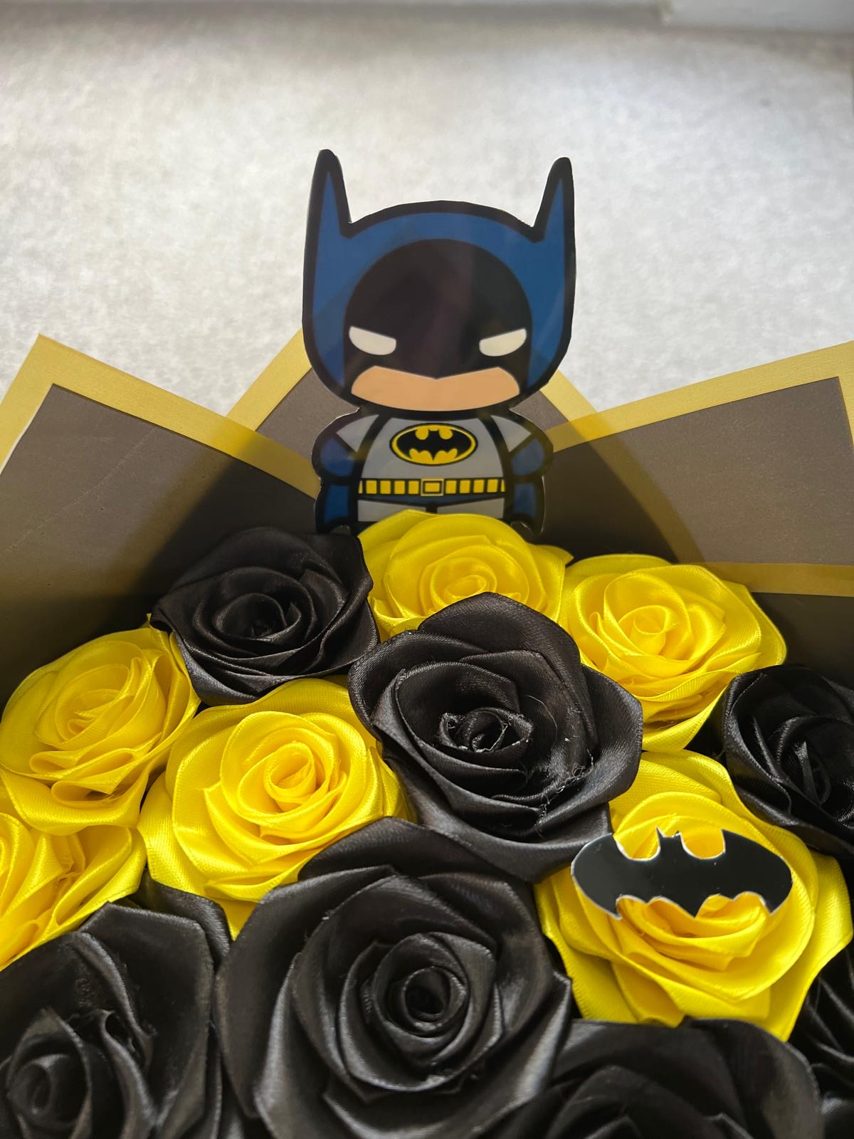 Eternal ribbon rose bouquet - Batman