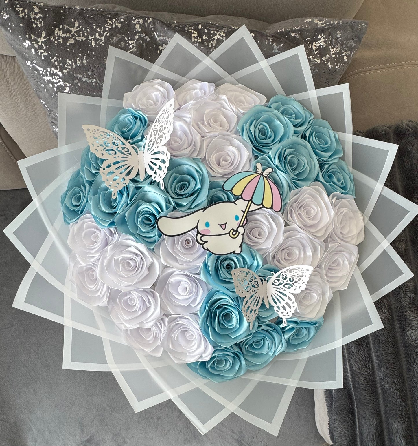 Eternal rose bouquet - cinnamon roll character Sanrio