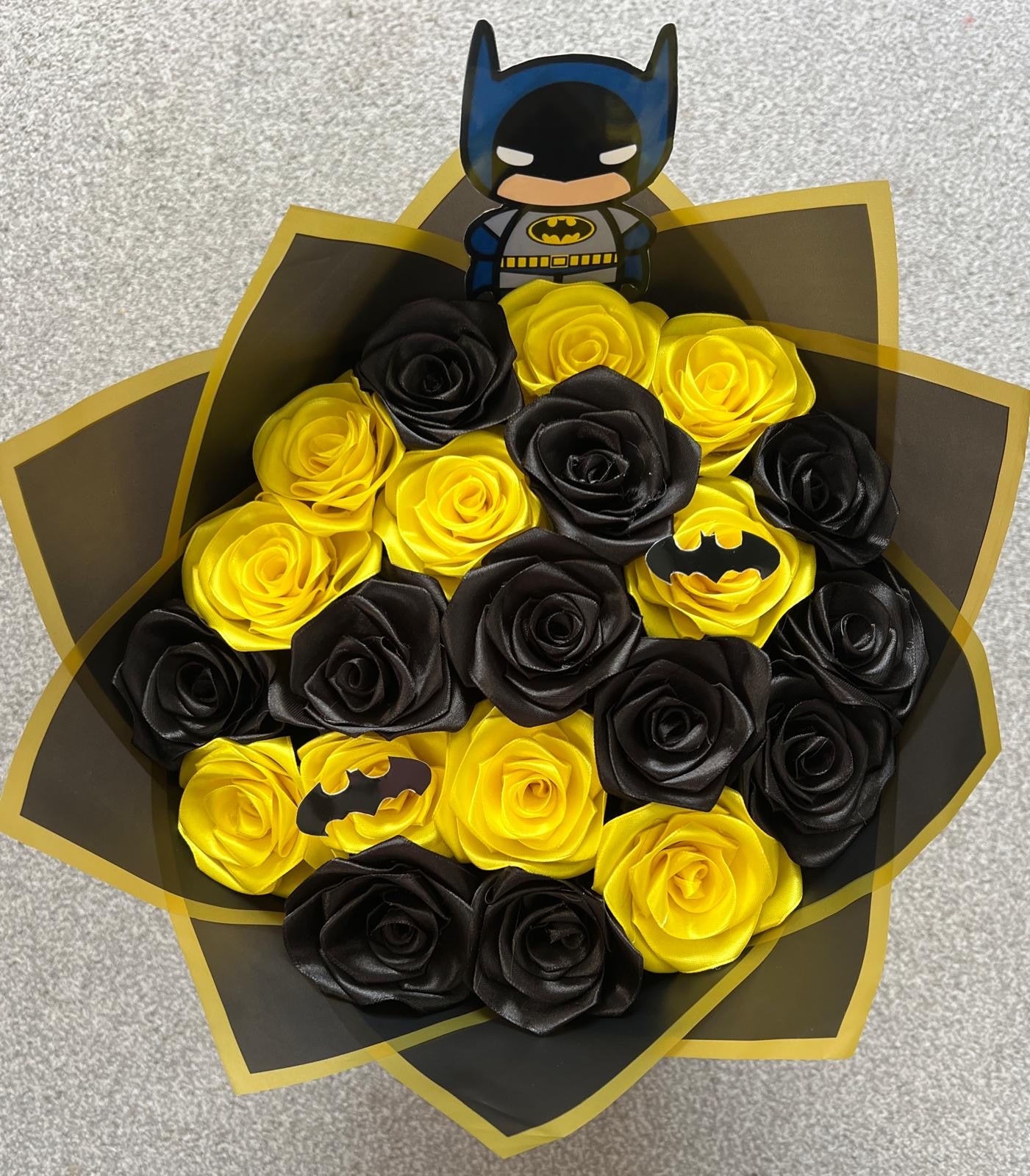 Eternal ribbon rose bouquet - Batman