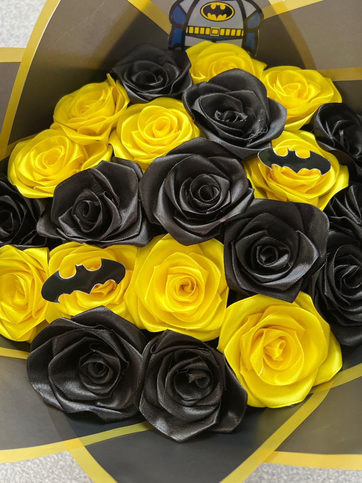 Eternal ribbon rose bouquet - Batman